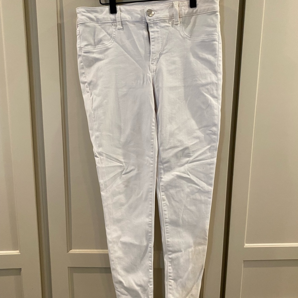 American Eagle White Jeggings
